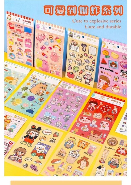 D5-6 Sayfa Kawaii Pet Sticker - Numara : 1