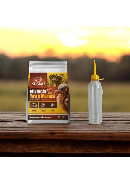 Güvercin Yavru Maması ve Biberonu Yavru Bakım Seti