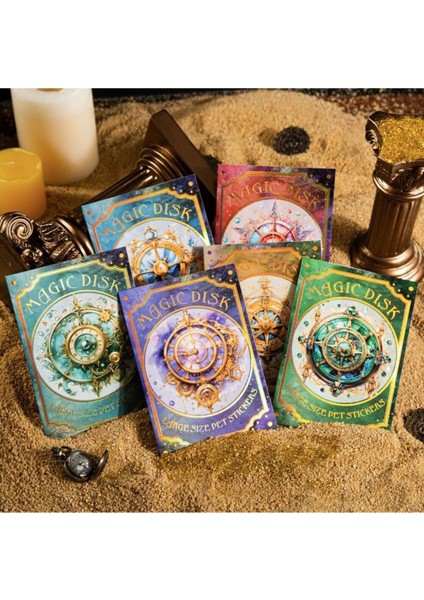 E4-20 Adet Magic Disk Pet Sticker - Numara : 4