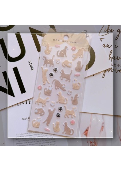 E3-1 Sayfa Kedi Sticker