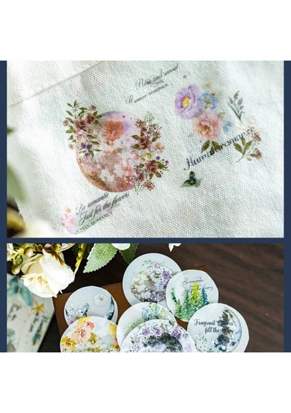 O11-2 Sayfa Ay Temalı Transfer Sticker - Renk : Mavi indirimleri