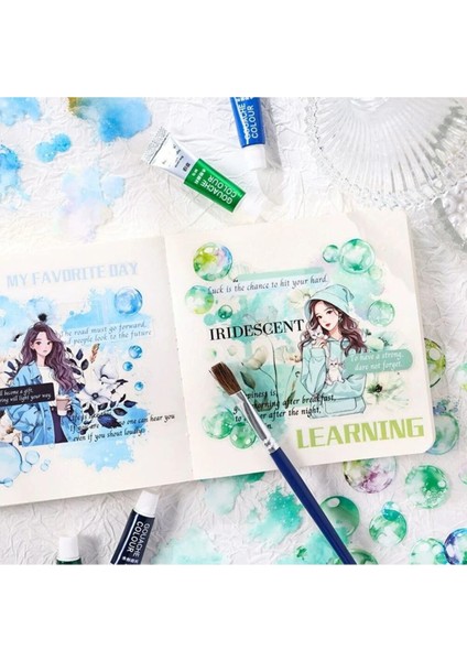 E2-4 Sayfa Köpük Mürekkep Pet Sticker - Renk : Sarı modelleri