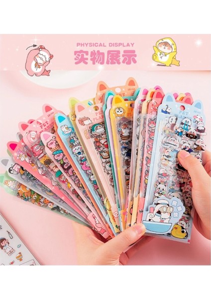 O10-10 Sayfa Kawaii Pet Sticker A - Numara : 3 modelleri
