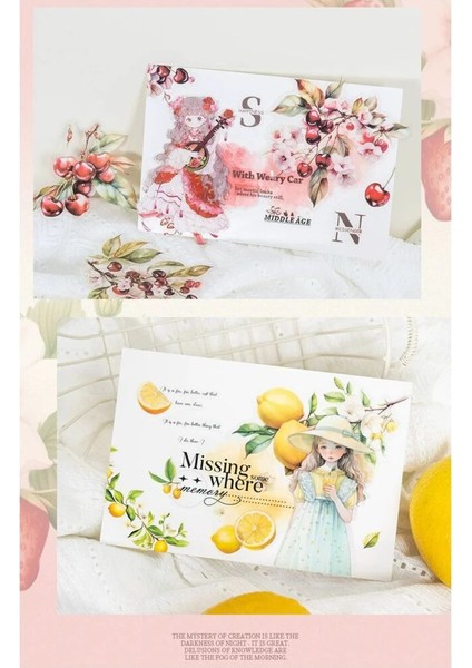 L9-10 Adet Meyve Pet Sticker - Numara : 5 indirimleri