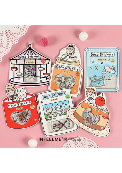 E5-40 Adet Kawaii Sticker - Numara : 5