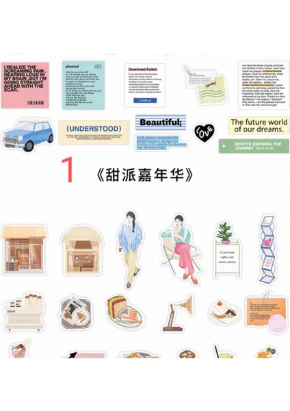 E4-Fırsat Urun 30 Adet Sticker Seti - Numara : 2 fiyatları