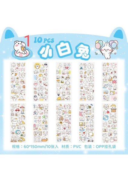 O10-10 Sayfa Kawaii Pet Sticker D - Numara : 2 fiyatları