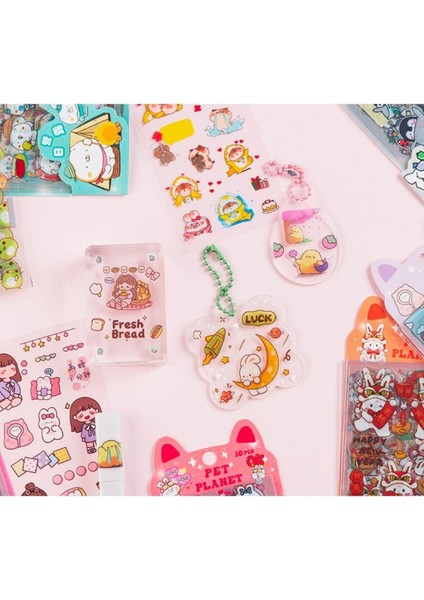 O10-10 Sayfa Kawaii Pet Sticker D - Numara : 2 fırsatları
