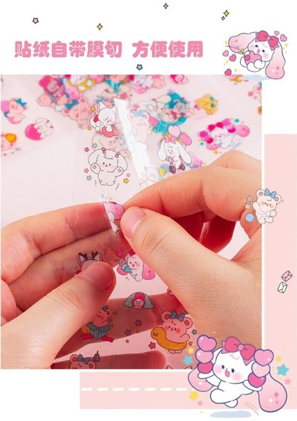 O10-10 Sayfa Kawaii Pet Sticker D - Numara : 2 indirimleri