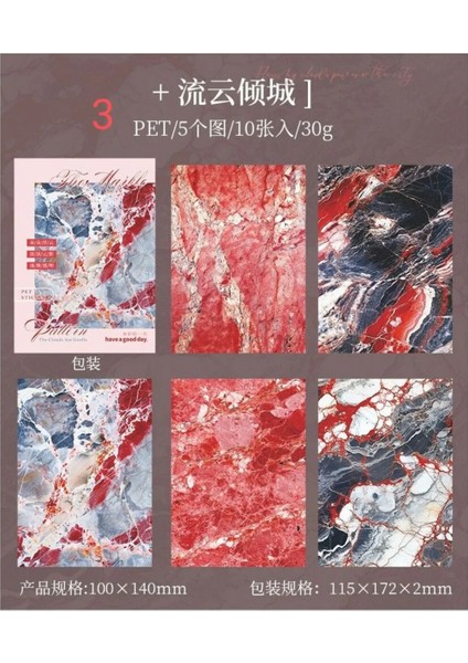 U10-10 Sayfa Arka Plan Pet Sticket - Numara : 1 fırsatları