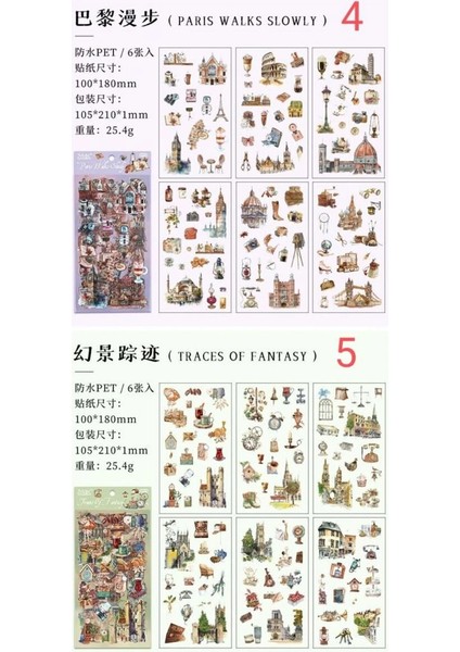 E5-6 Sayfa Pet Sticker - Numara : 3 indirimleri