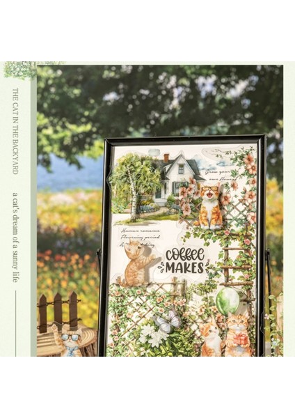 O3-15 Adet Çit ve Kedi Pet Sticker - Renk : Kahverengi indirimleri