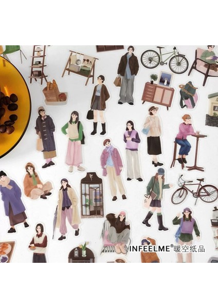 W3-20 Adet Kız ve Eşya Ajanda Sticker - Numara : 2 fırsatları