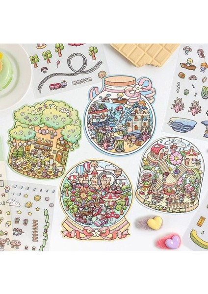 E2-Pet Sticker Kolaj - Renk : Mavi