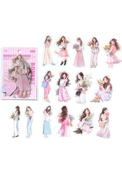 W1-30 Adet Kız Pet Sticker - Renk : Yesil fiyatları