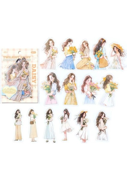 W1-30 Adet Kız Pet Sticker - Renk : Yesil modelleri