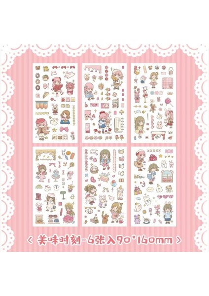 D5-6 Sayfa Kawaii Pet Sticker 6