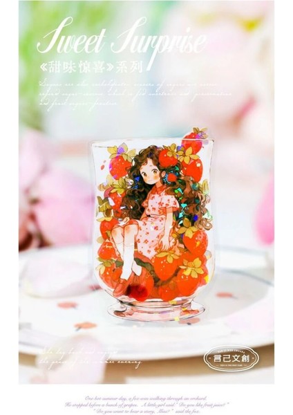 O7-10 Adet Hologramli Kız Pet Sticker - Numara : 5 fırsatları