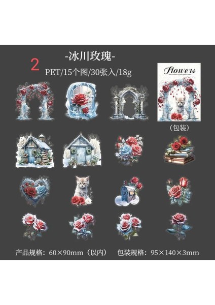 P13-30 Adet Pet Sticker - Numara : 4 fırsatları