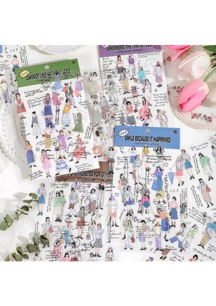 E1-2 Sayfa Kız Pet Sticker - Numara : 3