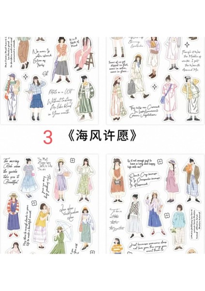 E1-2 Sayfa Kız Pet Sticker - Numara : 3 fiyatları