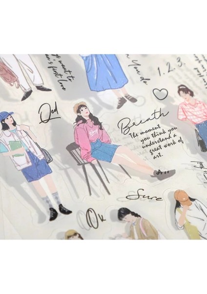 E1-2 Sayfa Kız Pet Sticker - Numara : 3 indirimleri