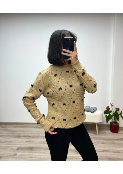 Mini Fiyonk Detaylı Triko Kazak fiyatları