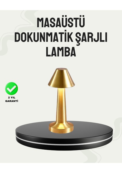Kablosuz LED Masa Lambası 1800MAH 3 Renk Aydınlatma Dokunmatik