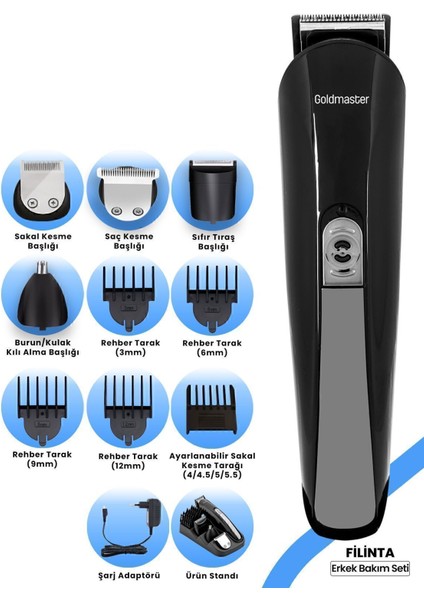 Erkek Bakım Seti Tıraş Makinesi ile Pratik ve Konforlu Kullanım