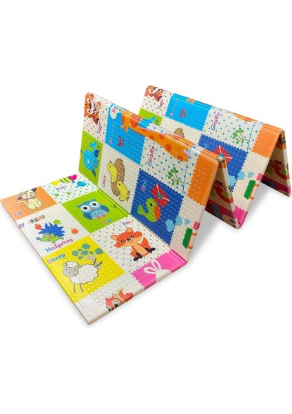 Katlanabilir Çift Taraflı Oyun Matı-Oyun Halısı 180X200X1 cm (Taşıma Çantalı) fırsatları