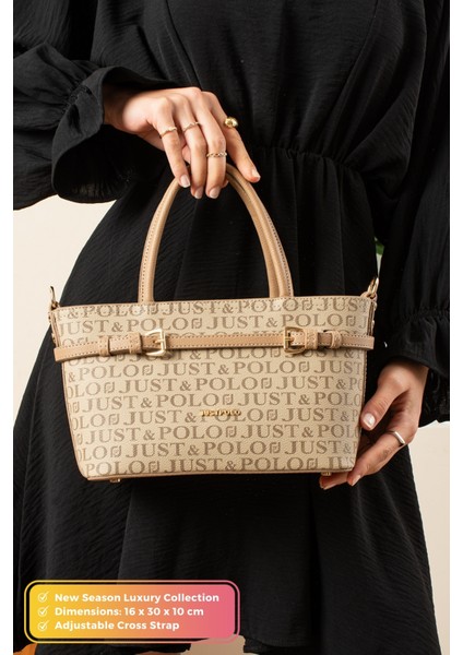 Orijinal Just Polo Collection Lüks Yumuşak Deri Yılbaşı Hediyesi Çapraz Askılı El Kol Omuz Çantası