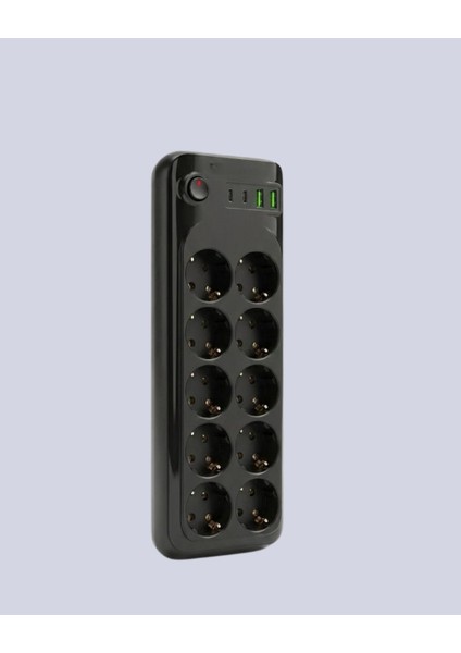 USB Type-C Destekli 10’lu Grup Priz Termal Korumalı 2m Kablo 2500W indirimleri