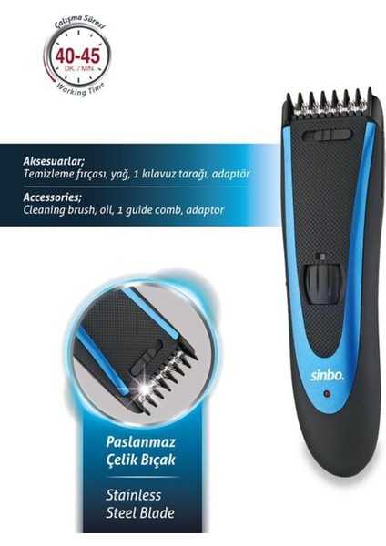 Profesyonel Saç ve Sakal Kesme Makinesi, Pratik Kullanım, Yüksek Performans