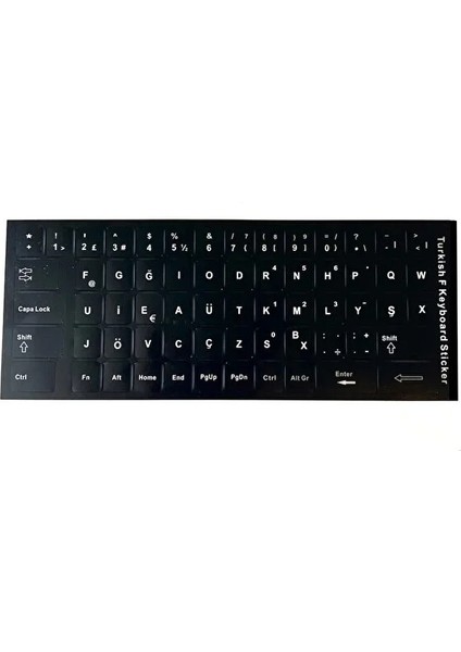 5 Adet Türkçe F Klavye Etiketi Laptop Pc Sticker Kaliteli Pvc-Keyboard Sticker Pvc Harf Çıkartmaları fiyatları
