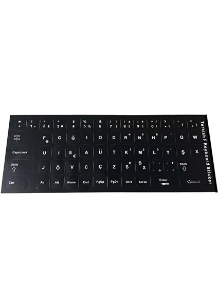5 Adet Türkçe F Klavye Etiketi Laptop Pc Sticker Kaliteli Pvc-Keyboard Sticker Pvc Harf Çıkartmaları modelleri