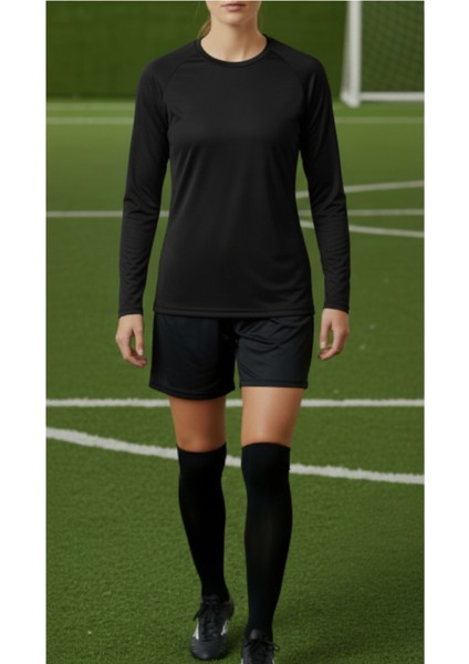 Kadın Micropolyester Uzun Kollu Futbol Içlik - Beyaz