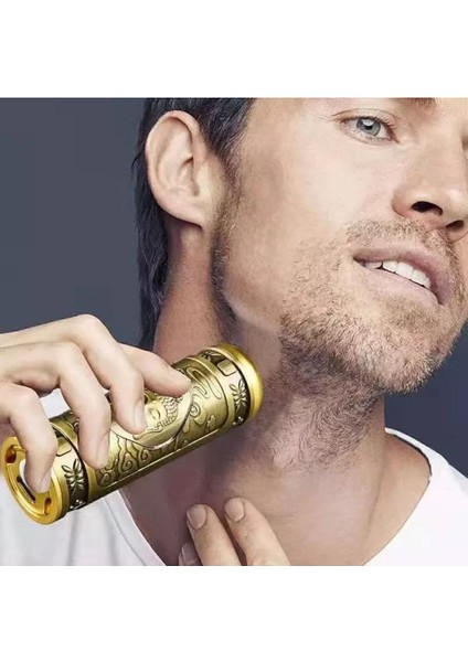 Mini Şarjlı Taşınabilir Tıraş Makinesi, 360° Döner Çelik Başlık