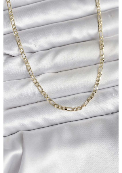 14K Renk Kaplama Kuşgözü Zincir Pirinç cm Kadın Kolye