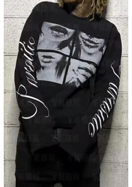 Siyah Paraesite Collage Y2K Unisex Sweatshirt