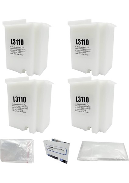 Epson 103 L3260 Yazıcı Süngerli Atık Mürekkep Tankı Atık Kutusu Waste Ink Pad 4 Adet