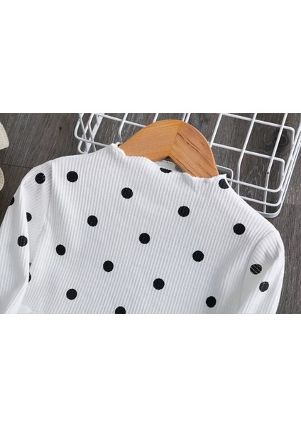 Linda Kız Çocuk Prenses Kabarık Tütü Elbise Uzun Kol Puantiyeli Esnek Likralı Tüllü Beyaz Elbise Yılbaşı Hediyesi indirimleri