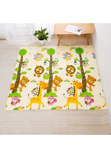 Çift Taraflı Premium Katlanabilir Oyun Matı Oyun Halısı 150*200*1 cm (Taşıma Çantalı) fırsatları