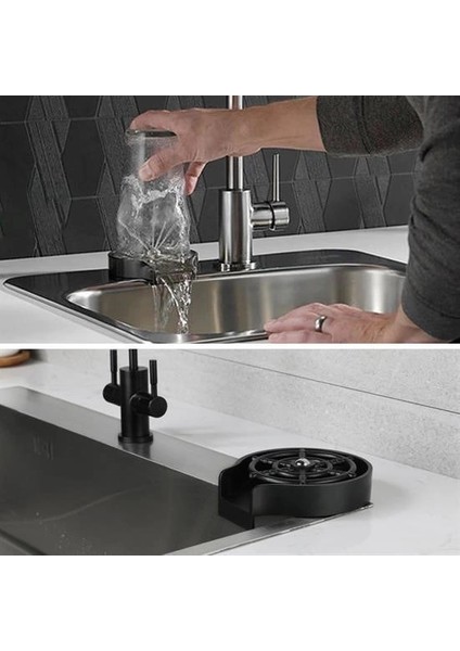 Yüksek Basınçlı Otomatik Bardak Yıkama Aparatı Mutfak Lavaboları Için Hızlı Kupa Durulay� fırsatları