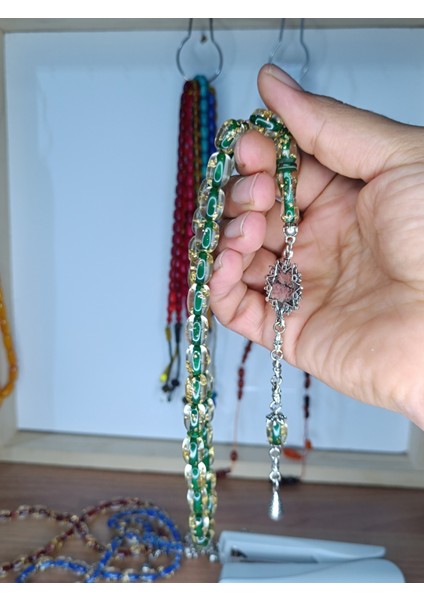 Alpaka Püskül Tasarım Altın Varaklı Tesbih fiyatları