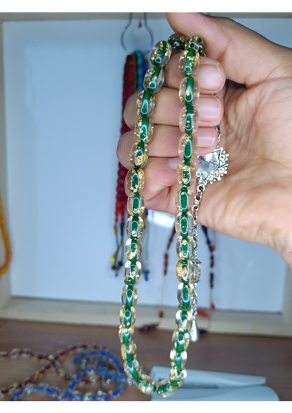 Alpaka Püskül Tasarım Altın Varaklı Tesbih modelleri