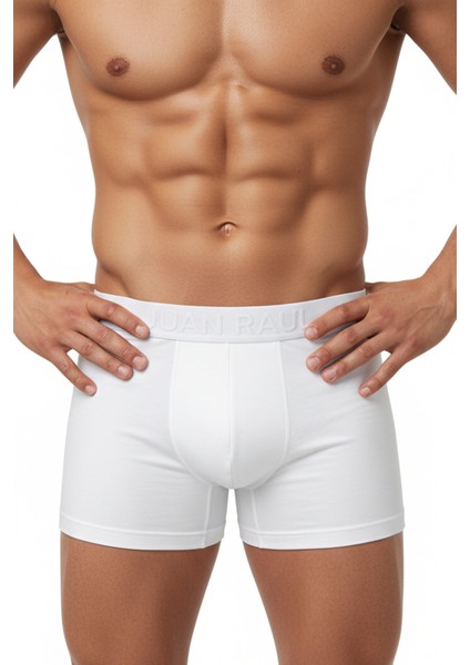 Erkek Beyaz Pamuklu Likralı Boxer – Ultra Konfor – Büyük Beden Boxer 2603120 fiyatları