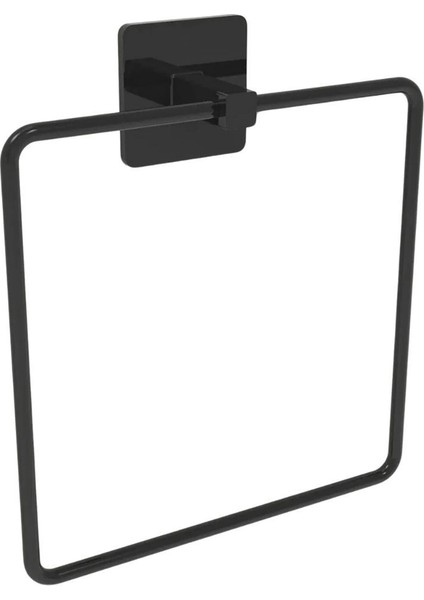 Kendiliğinden Yapışkanlı Siyah Paslanmaz Metal Kare Havluluk indirimleri