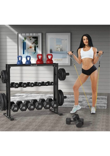 Dambıl Kettlebell Ağrılık Plakası Standı