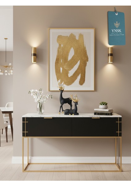 Luxury | Forest | Lüks 2'li Gold Boynuz Geyik Kristal Küre Detaylı Dekor Obje modelleri