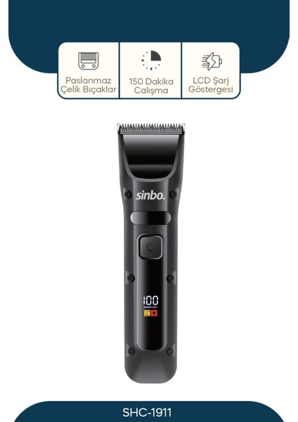 Çok Fonksiyonlu T Tip Saç Sakal ve Ense Kesme Makinesi SHC-1911
